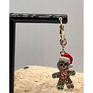 Kirks Folly Gingerbread Jingle Boy Earrings